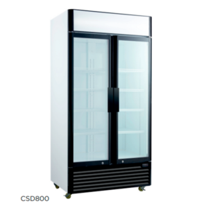 Armario Expositor Refrigerado 800 Litros con 2 Puertas Batientes CDS800