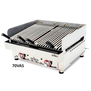 Parrillas a gas Vasca con piedra volcánica 70VAS