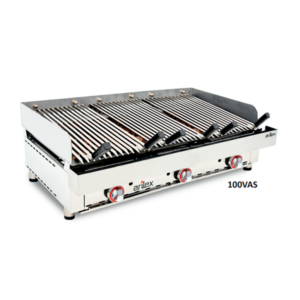 Parrillas a gas Vasca con piedra volcánica 100VAS