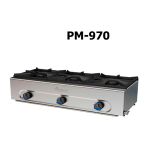 Cocina encimera a gas 3 fuegos