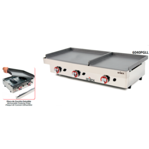 Plancha a gas DUO Acero Laminado 6mm