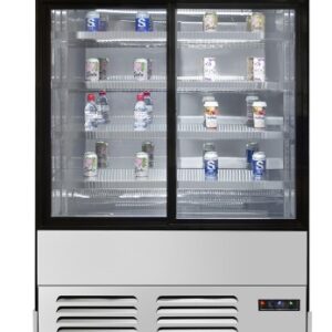 ARMARIO BEBIDAS PUERTA CRISTAL DOBLE  1200x610x1910mm