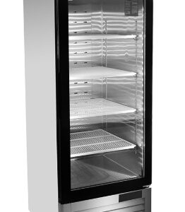 ARMARIO CONGELACION PUERTA CRISTAL EN ACERO INOX  685×805×1987mm