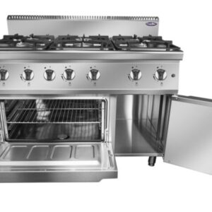 COCINA 6 FUEGOS CON HORNO ECONOMICA FUEGOS 7KW+7KW+7KW+7KW+3.5KW+3.5KW   1200×700×1080,5mm