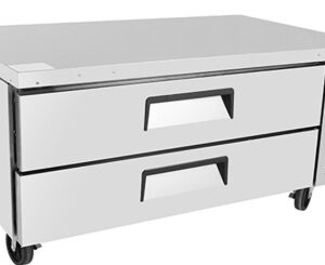 MESA BAJA REFRIGERADA 2 CAJONES PARA ELEMENTOS DE COCCION 1323x815x514mm