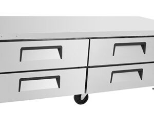 MESA BAJA REFRIGERACION 4 CAJONES PARA ELEMENTOS DE COCCION 1930x815x514mm