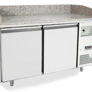 MESA PREPARACION DE PIZZA DOS PUERTAS 1510 x 800 x 840mm