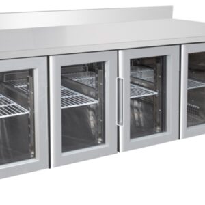 MESA REFRIGERACION 4 PUERTAS DE CRISTAL 2230x700x815mm