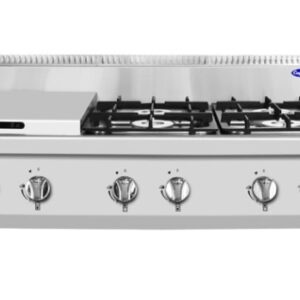 COCINA A GAS 6 FUEGOS ECONOMICA  FUEGOS 7KW+7KW+7KW+3.5KW+3.5KW+3.5KW  1200×700×540,7mm