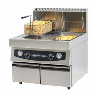 Freidora gas con grifo 2 x 17 litros