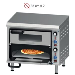 Horno eléctrico para pizza 2 x 35 cm CFRPE235